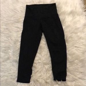 Zella black cropped workout leggings XS